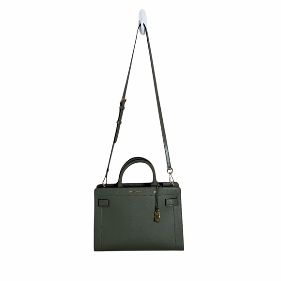 MICHAEL Michael Kors Handbags - Michael Kors Rayne Saffiano Leather Satchel Olive Green